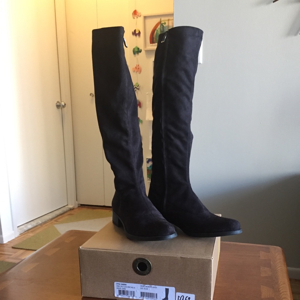 Knee high ultra suede Bussola boots